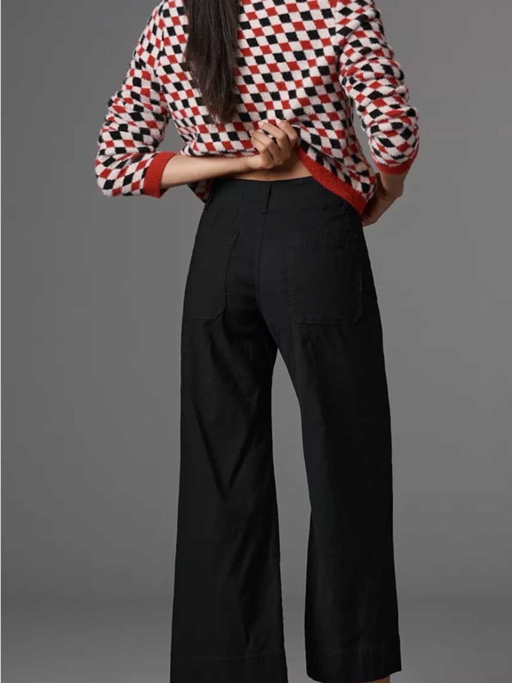 Maeve The Colette High Rise Wide Leg Crop Pant NWT - Picture 3 of 7